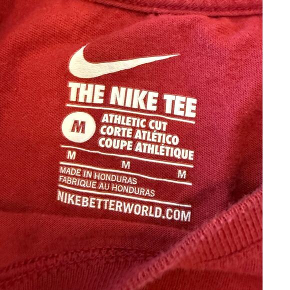 OKLAHOMA UNIVERSITY OU Nike Tee T-Shirt Athletic Fit Gameday Football M - Picture 4 of 7